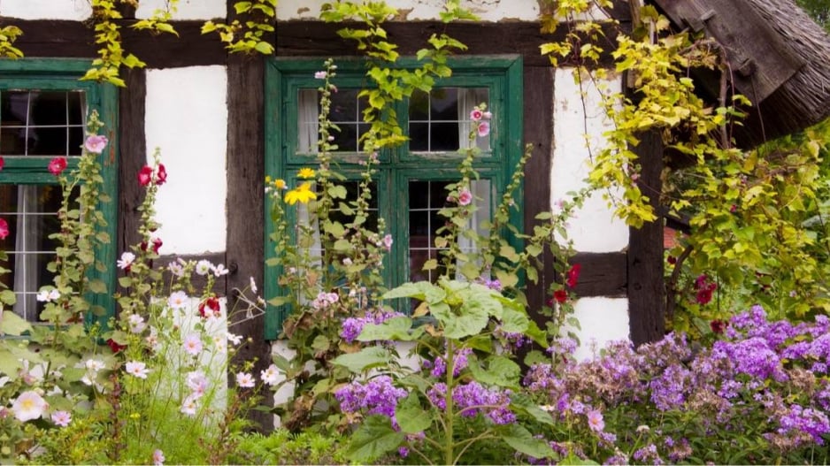 Venkovská zahrada v Anglii