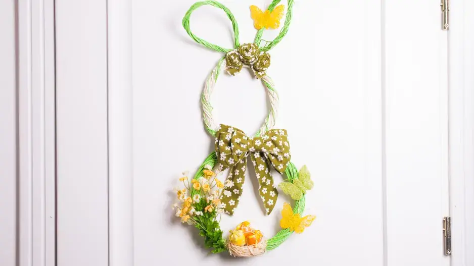 Velikonoční dekorace na dveře Velikonoční dekorace na dveře