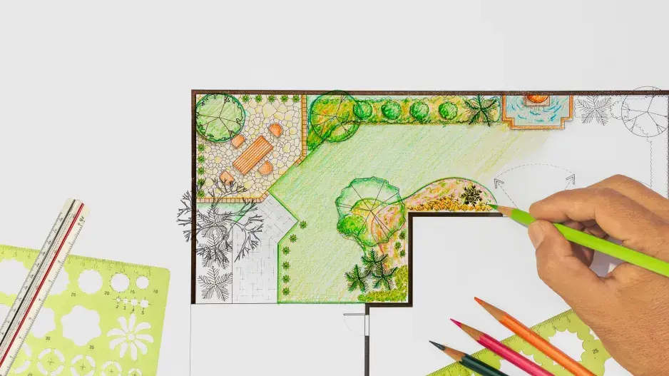 Svoji zahradu si nejprve nakreslete