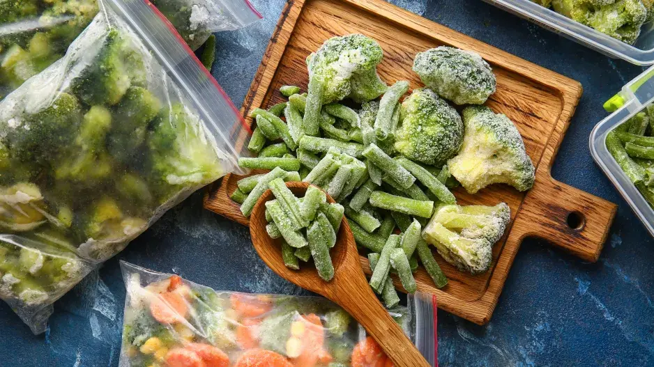 Zmrazení úrody ze zahrádky