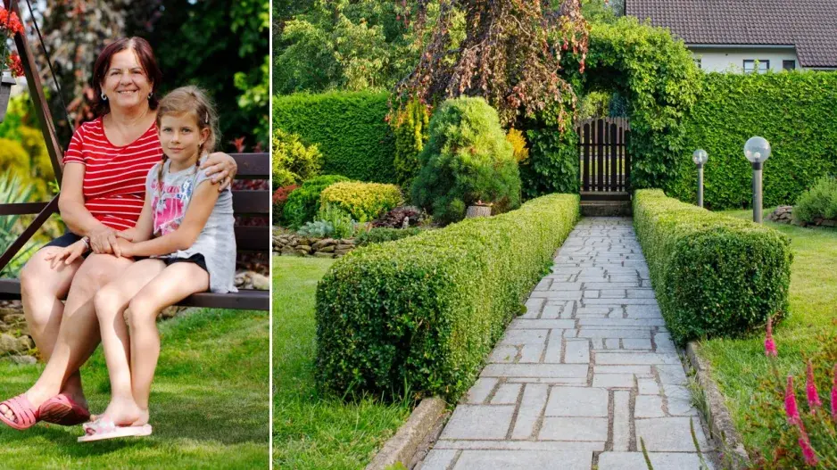 Návštěva zahrada čtenářky