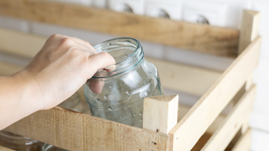 DIY jaro sklenice