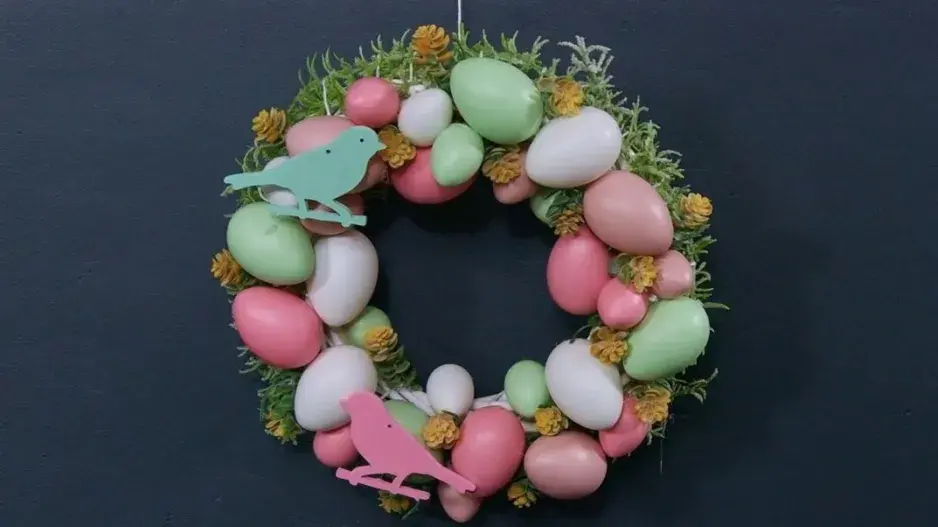 Velikonoční věnec na dveře