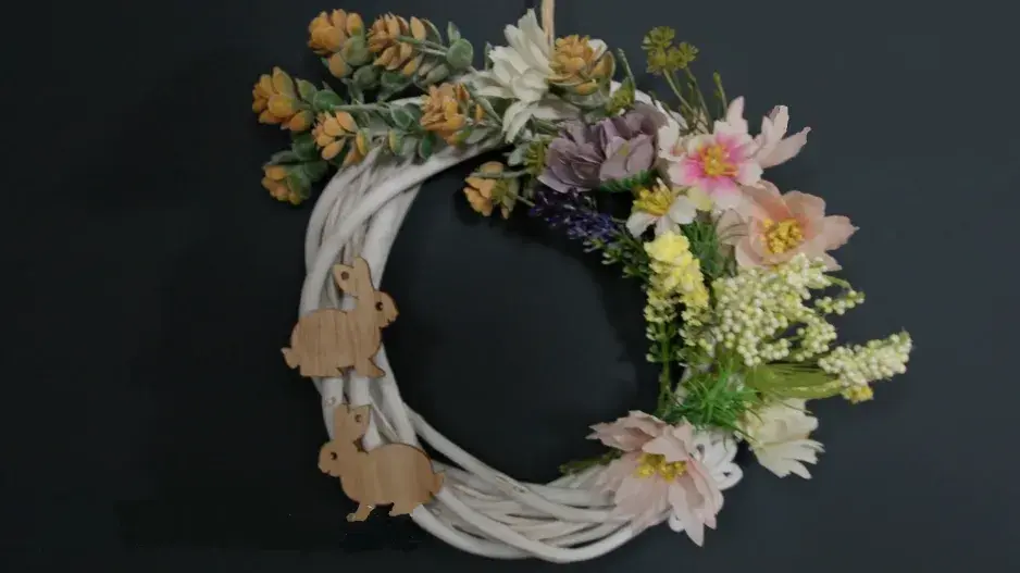 Jarní věnec DIY