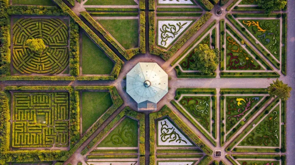 Půdorys Květné zahrady 