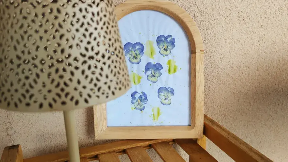 DIY: Obraz s obtisky květin