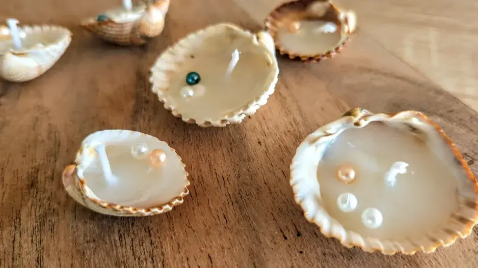 DIY: Svíčky z mušlí