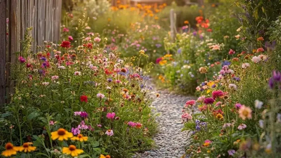 Letničky na zahradě