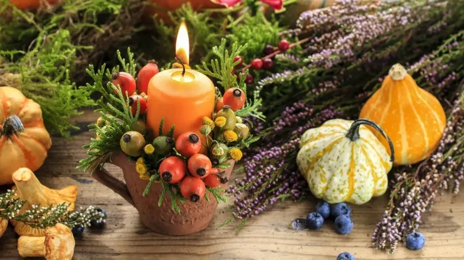 podzimní svícen 