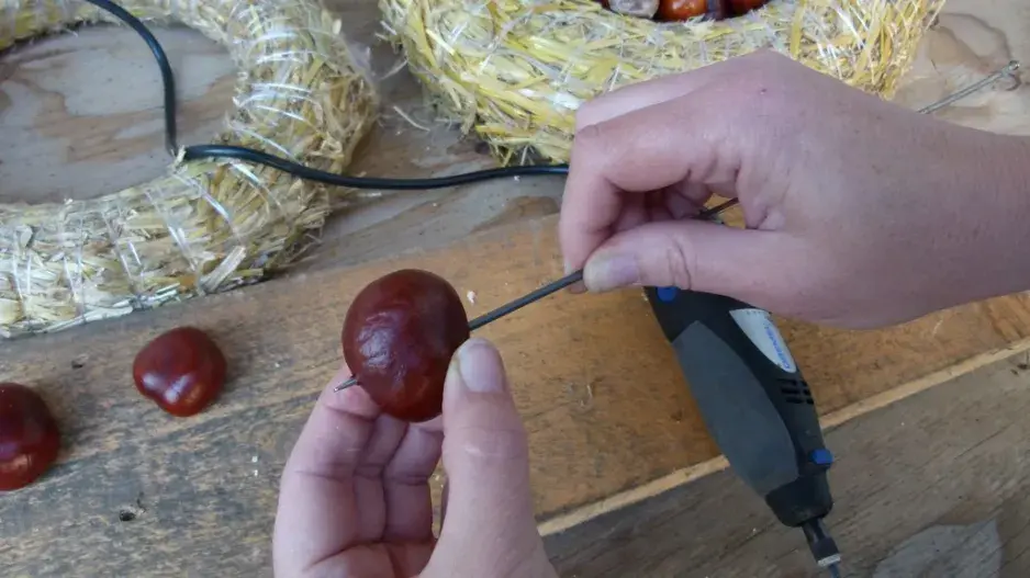 Podzimní věnec na dveře 