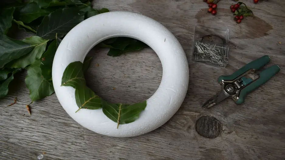 věnec z habru DIY