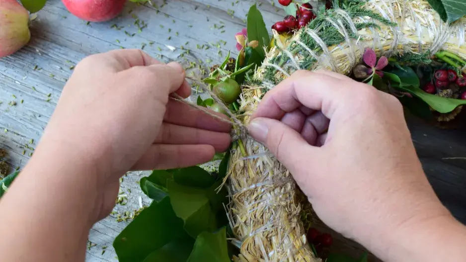 Podzimní věnec DIY