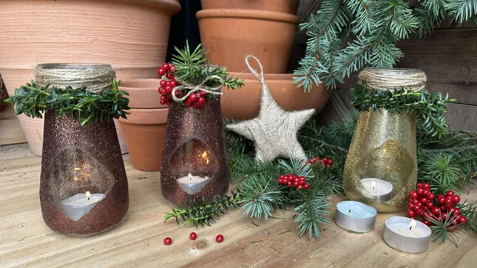 Lucerny ze zavařovaček DIY