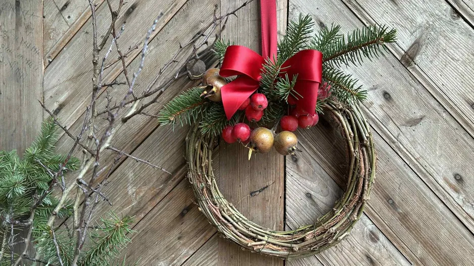 věnec z přísavníku DIY