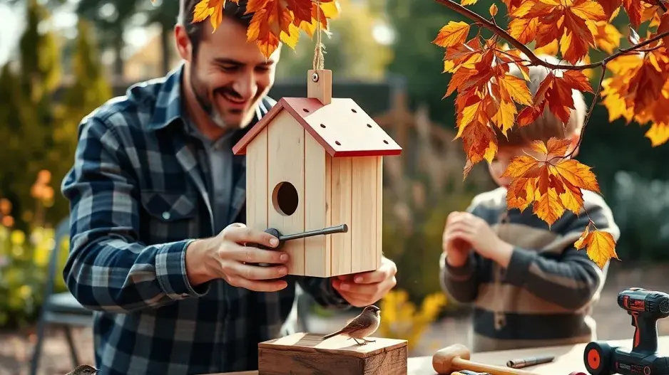 Vyrobená ptačí budka