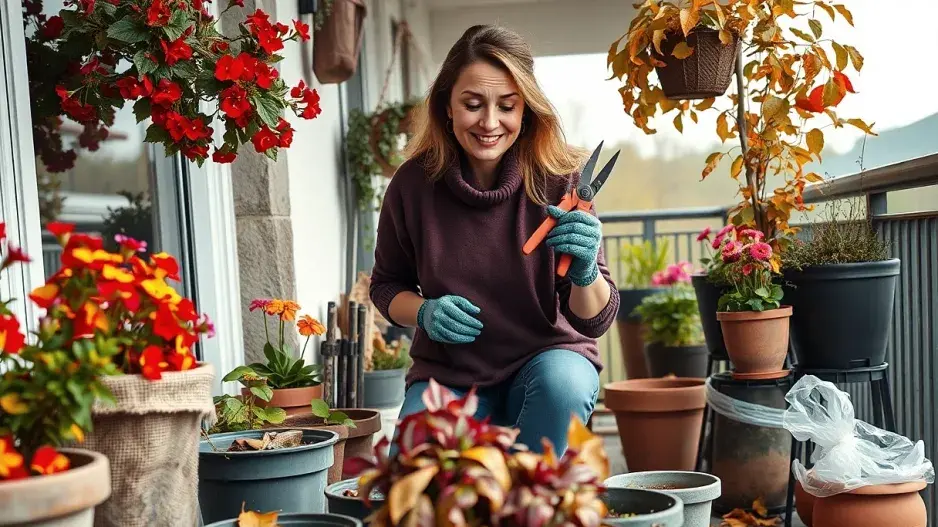 Podzimní úklid nádobových rostlin 