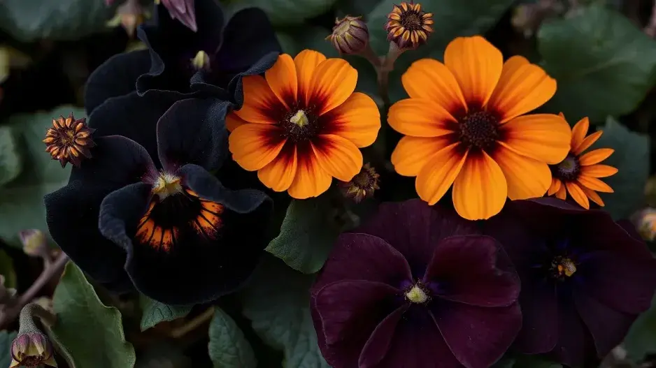 Květiny na Halloween