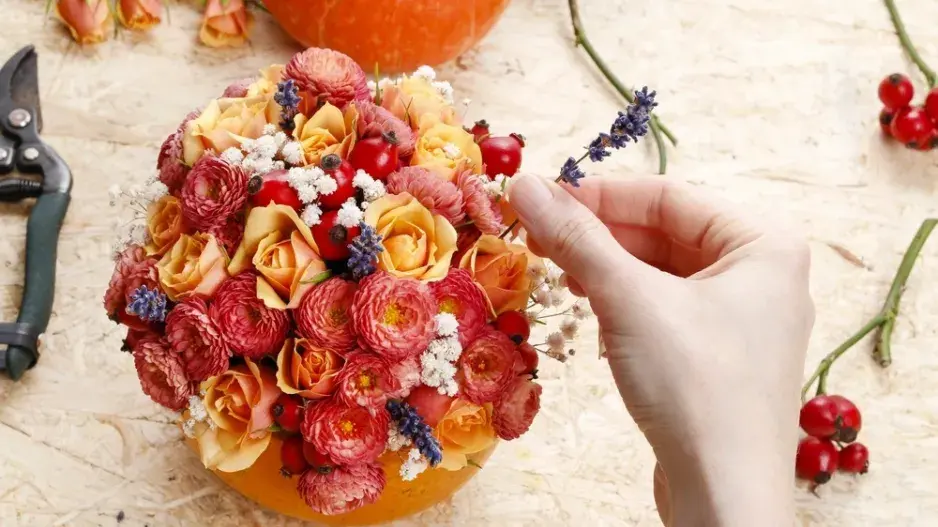 Růžemi rozkvetlá dýně