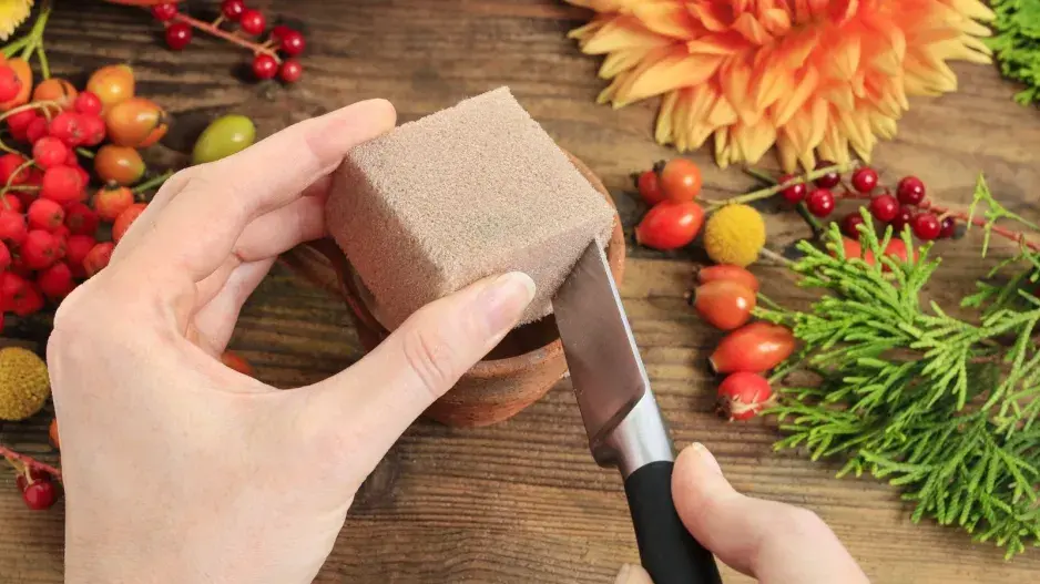 Výroba podzimního svícnu  Výroba podzimního svícnu