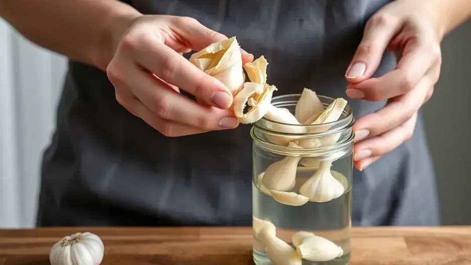 Moření česneku