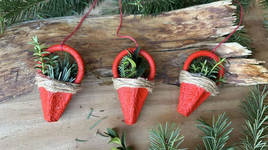 vánoční košíčky DIY