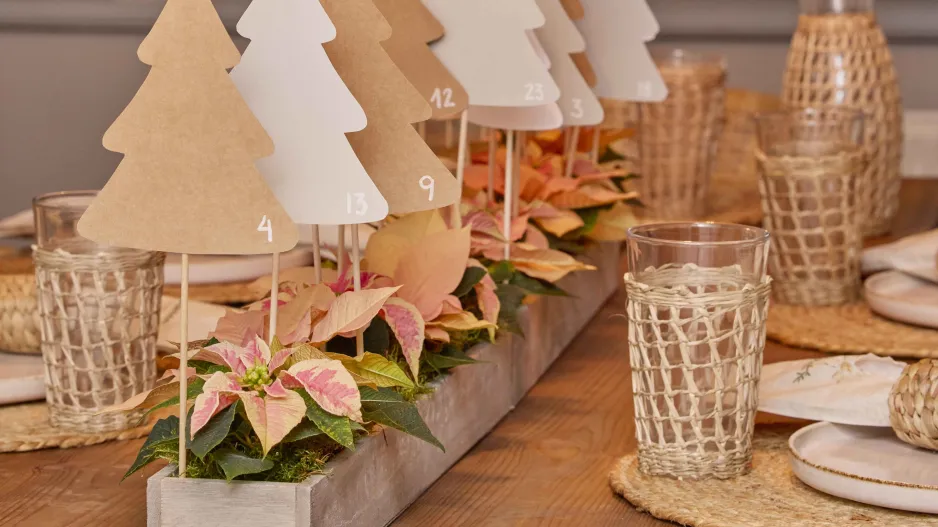 adventní kalendář se stromečky