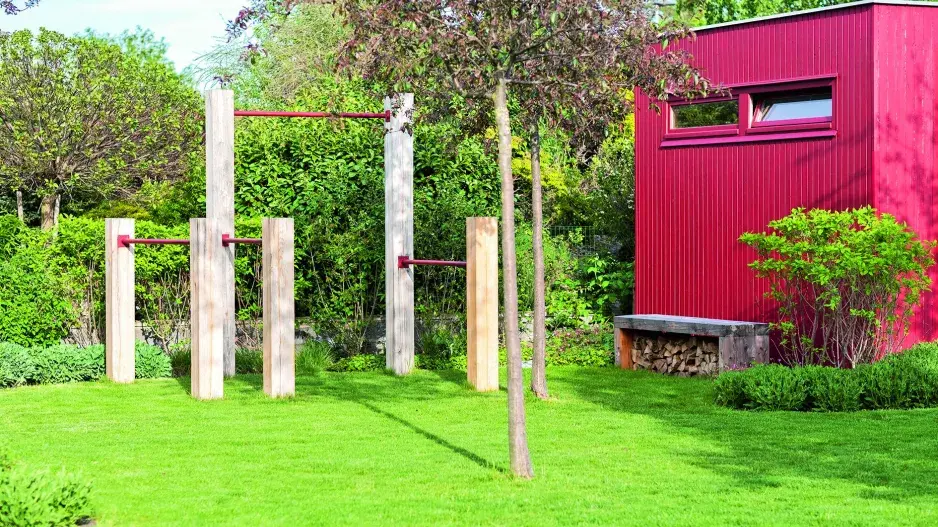 Zahrada s tělocvičnou