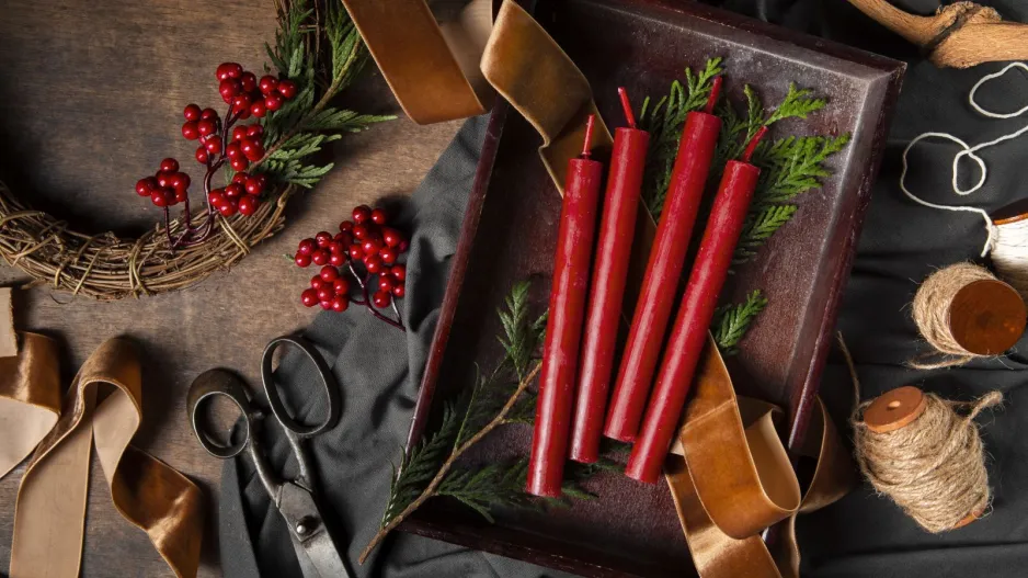 materiál pro tvoření na advent