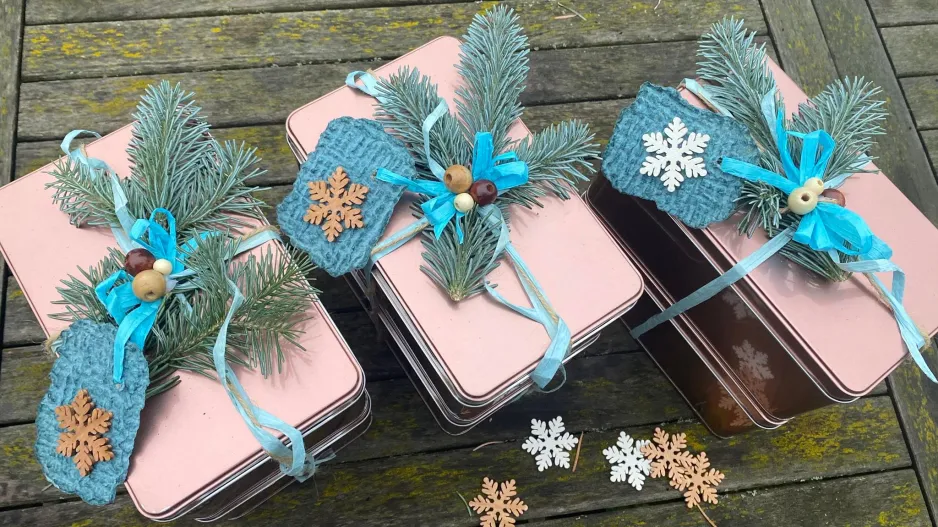 Krabička na vánoční cukroví