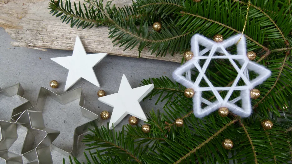 vánoční hvězda DIY