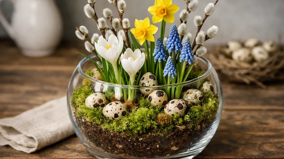 Jarní květinová dekorace