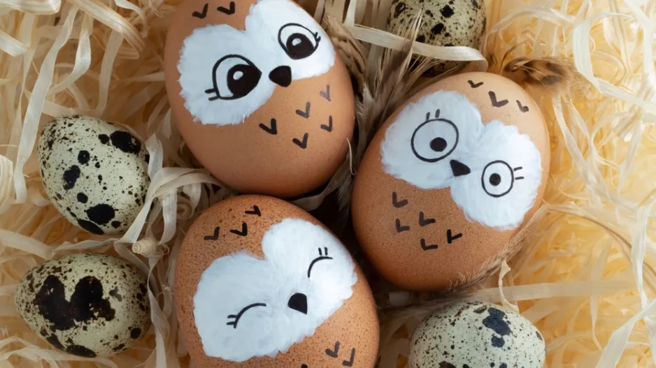 velikonoční sovičky DIY