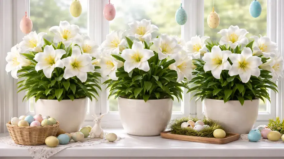 Velikonoční lilie (Lilium longiflorum) 