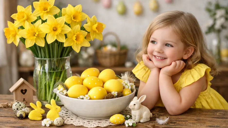 žluté Velikonoce