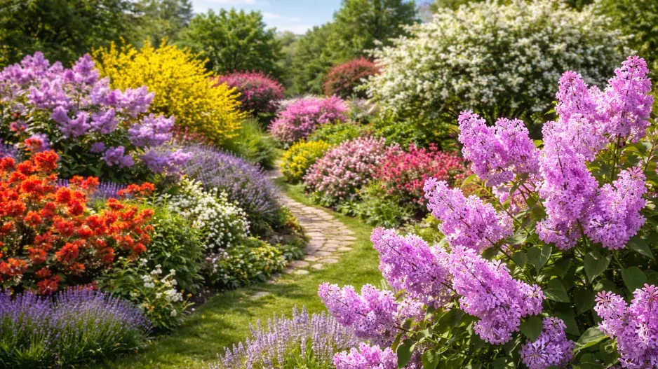 Keře kvetou po celý rok