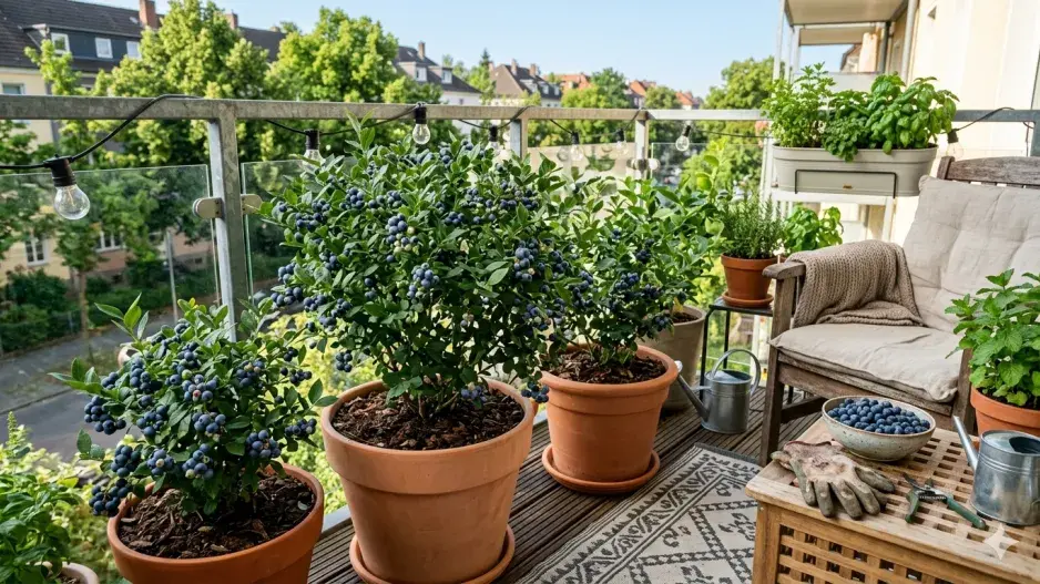 Borůvky na balkoně 