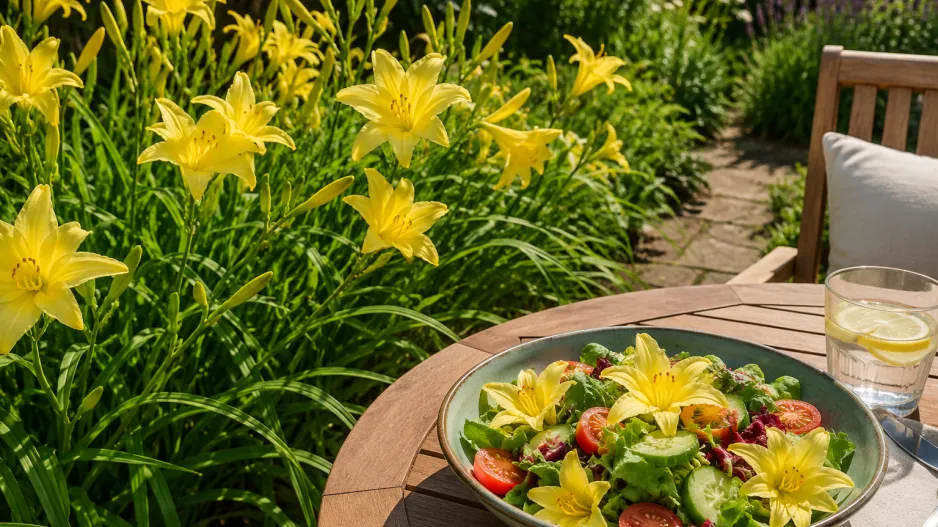 denivka citronová (Hemerocallis citrina)