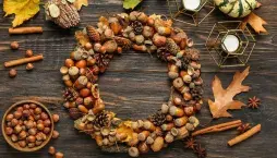 Kaštanová magie podzimu: vyrobte si věnec, který rozzáří vchod i náladu