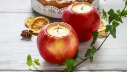 Sójové svíce v jablku 