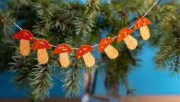 muchomůrky z mandarinky DIY