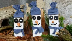 sněhulák ze dřeva