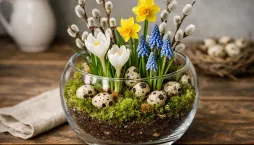 Jarní květinová dekorace