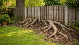 Prorůstající kořeny ze sousedního stromu dokážou zničit zahradu