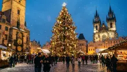 Vánoční strom na Staroměstském náměstí